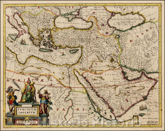 Historic Map - Turcicum Imperium, 1660, Jan Jansson v1