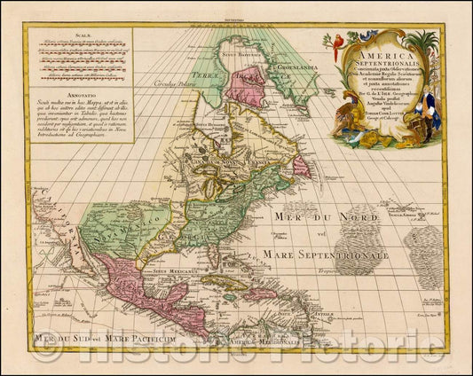 Historic Map - America Septentrionalis Concinnata juxta Observationes, 1760, Tobias Conrad Lotter v1