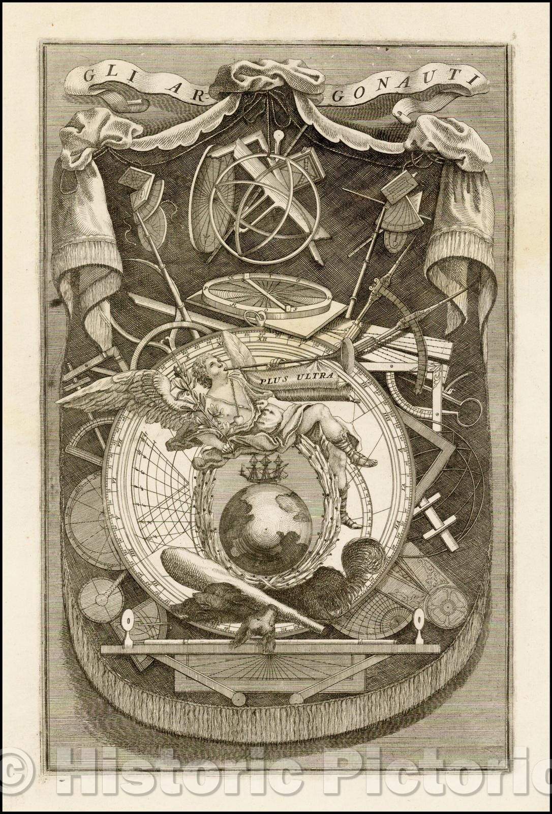 Historic Map - Gli Argonauti, 1691, Vincenzo Maria Coronelli - Vintage Wall Art