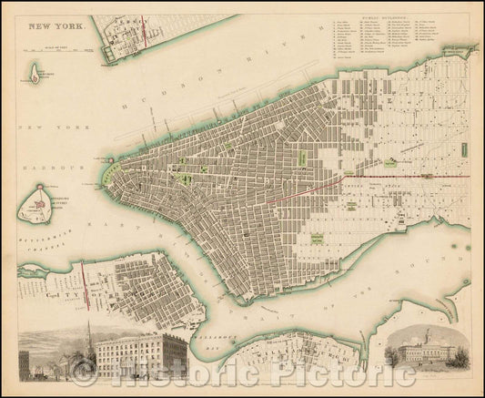 Historic Map - New York, 1840, SDUK v4