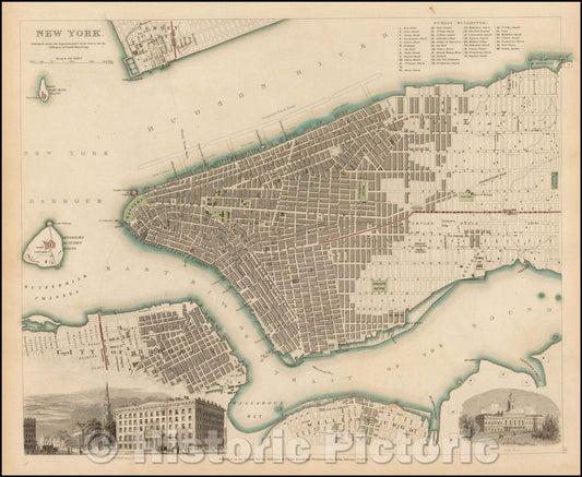 Historic Map - New York, 1840, SDUK v5