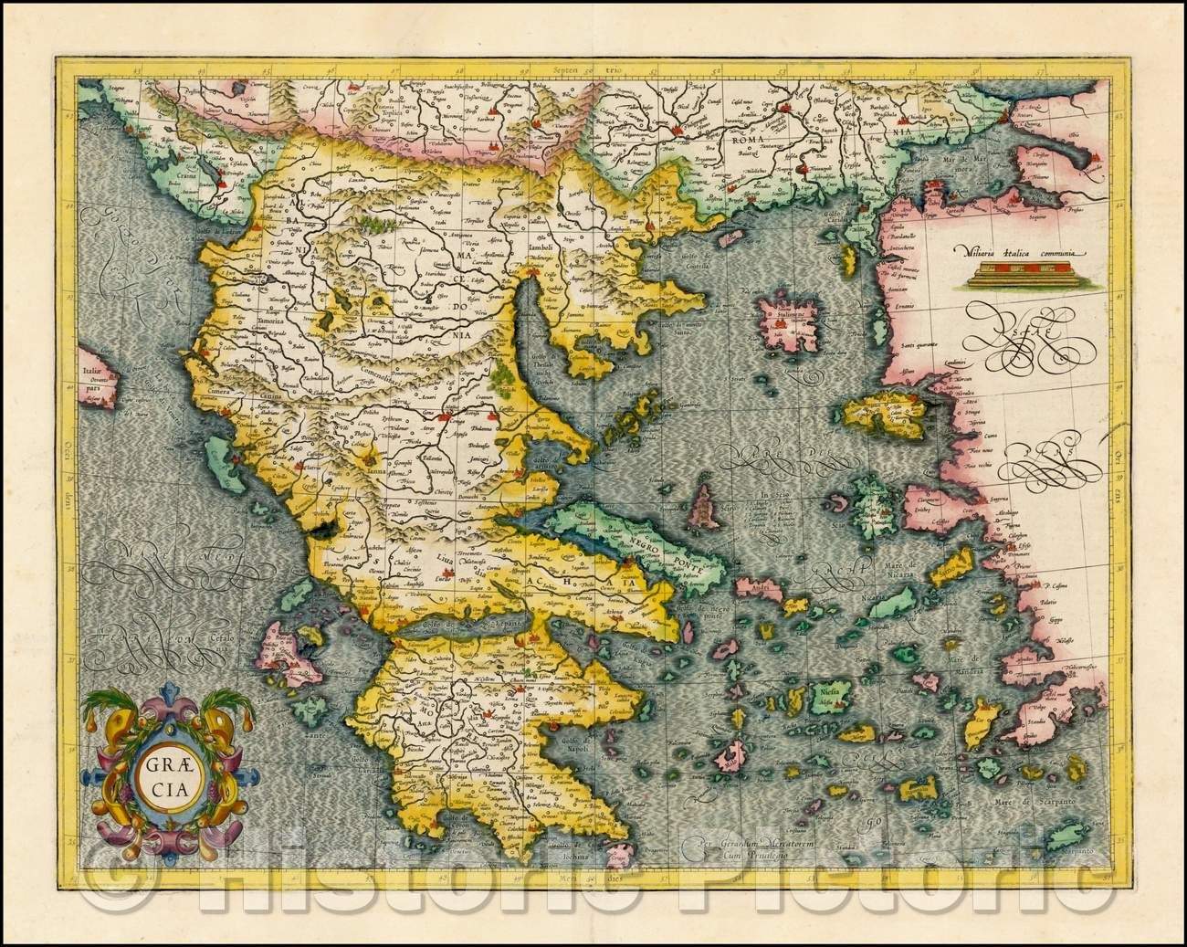 Historic Map - Graecia, 1619, Gerard Mercator v1