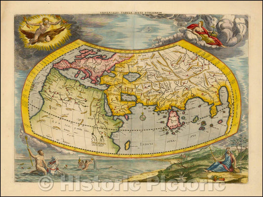 Historic Map - Universalis Tabula Iuxta Ptolemaeum, 1578, Gerard Mercator v5