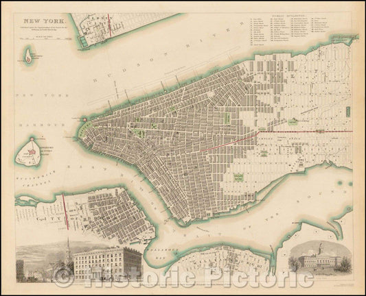 Historic Map - New York, 1840, SDUK v6