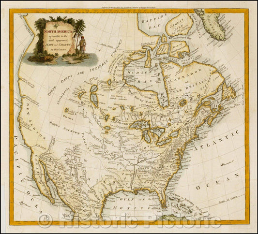 Historic Map - North America, agreeable to the most approved Maps and Charts, 1778, Thomas Condor v3