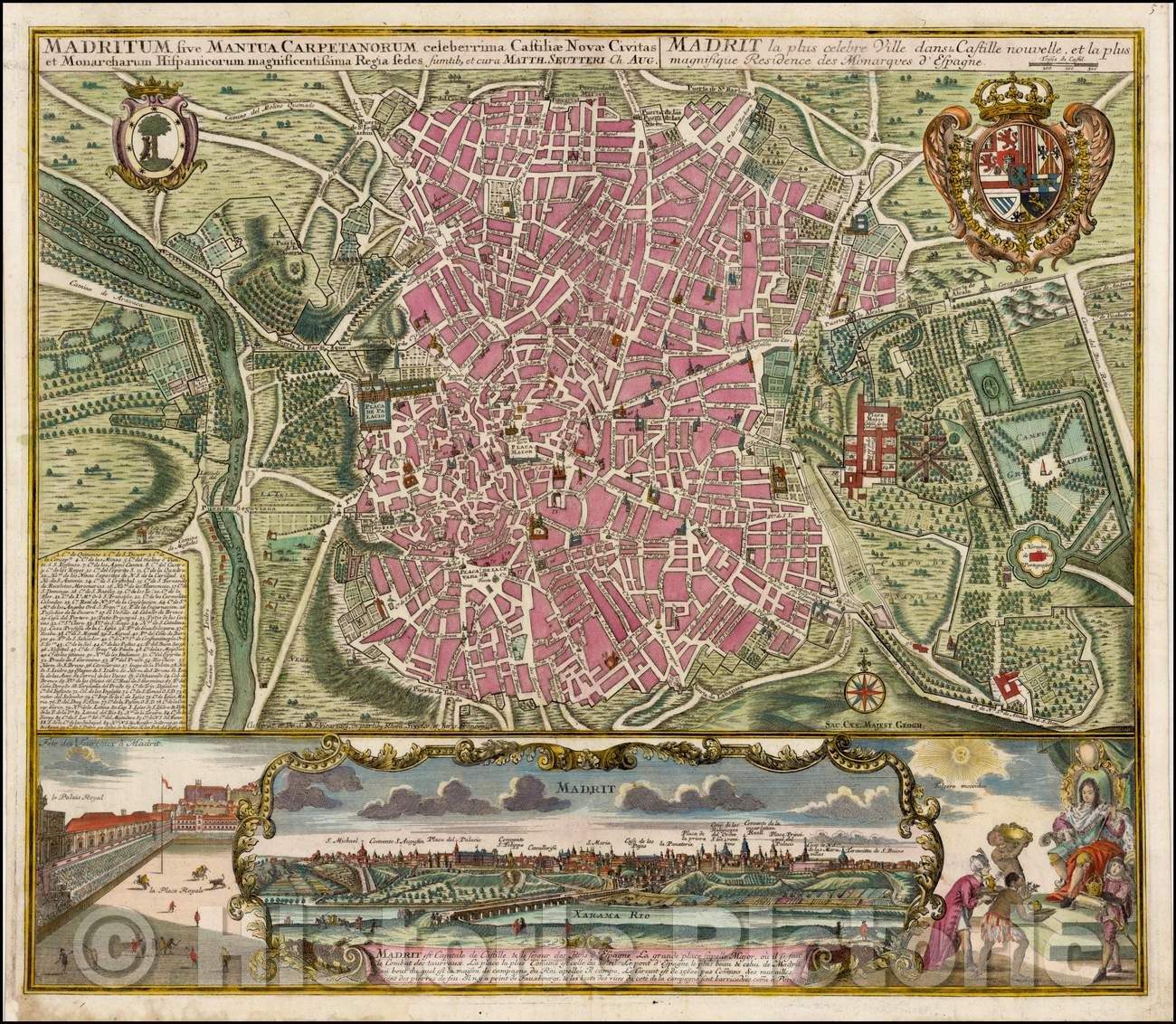 Historic Map - Madritum sive Mantua Carpetanorum celeberrima Castiliae Nova Civitas et Monarcharum Hispanicorum magnificentissima Regia seds sumtib, 1730 v2