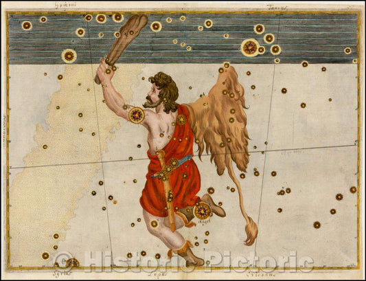 Historic Map - Orion, 1624, Johann Bayer v2