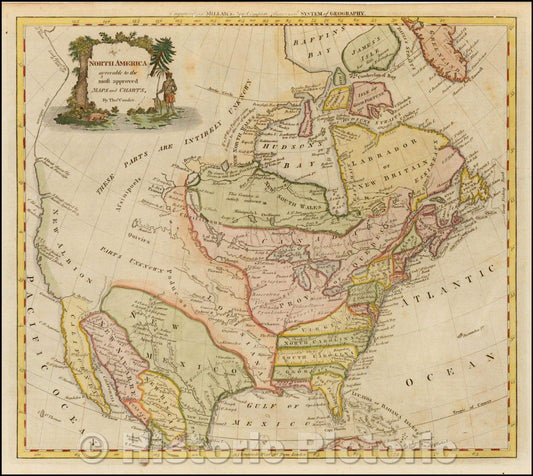 Historic Map - North America, agreeable to the most approved Maps and Charts, 1775, Thomas Condor v2