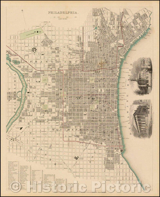 Historic Map - Philadelphia, 1840, SDUK v4