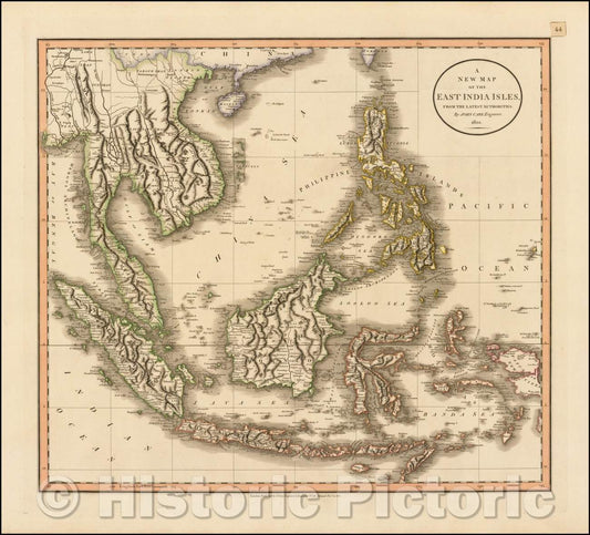 Historic Map - The East India Isles, From The Latest Authorities, 1801, John Cary v2