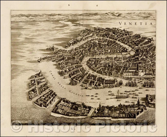 Historic Map - Venetia, 1660, Frederick De Wit v1