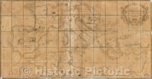 Historic Map - Turkish Sea Chart of the Mediterranean, 1865, Mekteb-i Bahriye Hazreti ?ahane v1