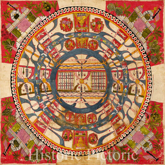 Jain Cosmological Map of the Universe - Historical Map Reproduction
