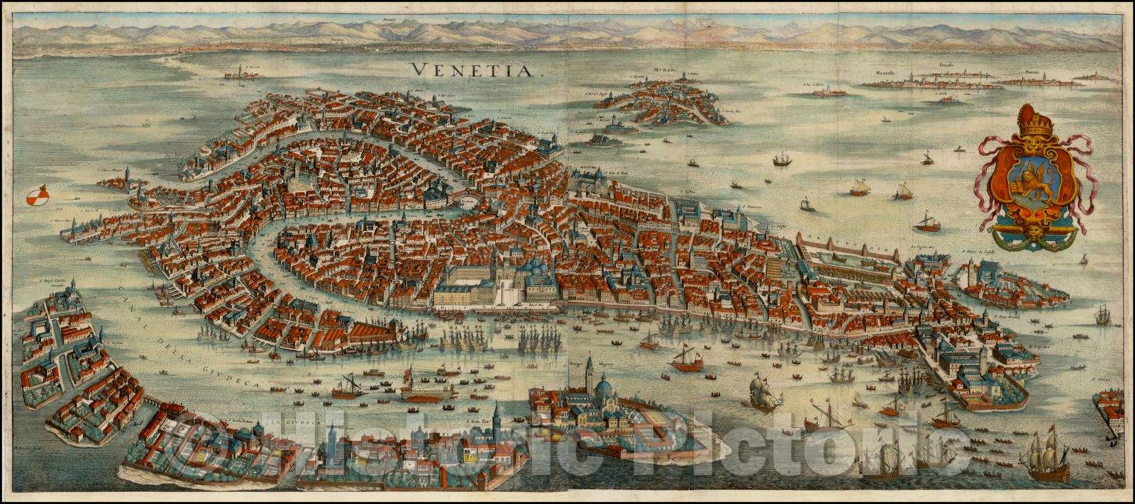 Historic Map - Venetia, 1636, Matthaus Merian v2