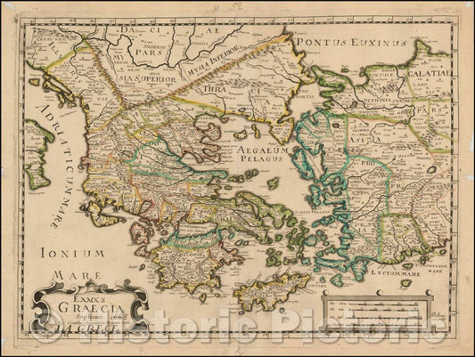 Historic Map - Zutphania (Zutphen) / View of Zutphen on the Ysel River, with a large coat of arms, 1668, Francois Jollain - Vintage Wall Art
