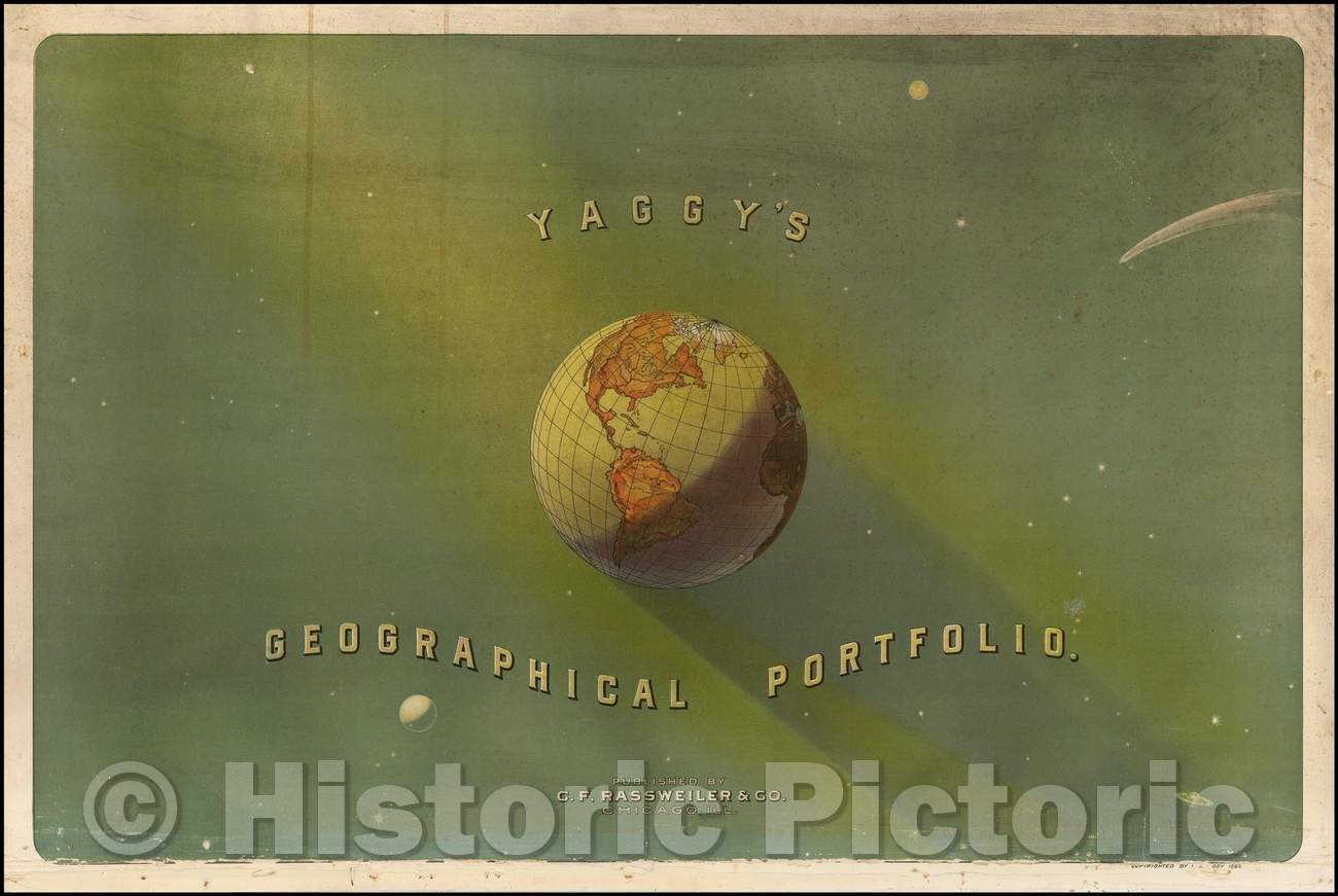 Historic Map - Geographical Portfolio, 1893, Levi W. Yaggy - Vintage Wall Art