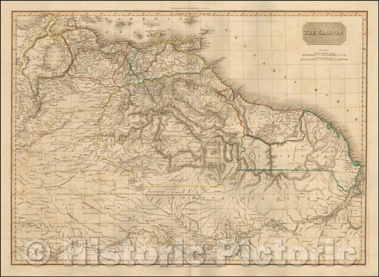 Historic Map - The Caracas, 1815, John Pinkerton v1