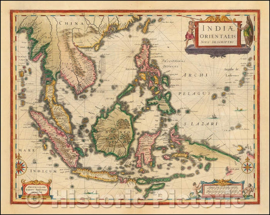 Historic Map - Indiae Orientalis Nova Descriptio, 1630, Jan Jansson v3