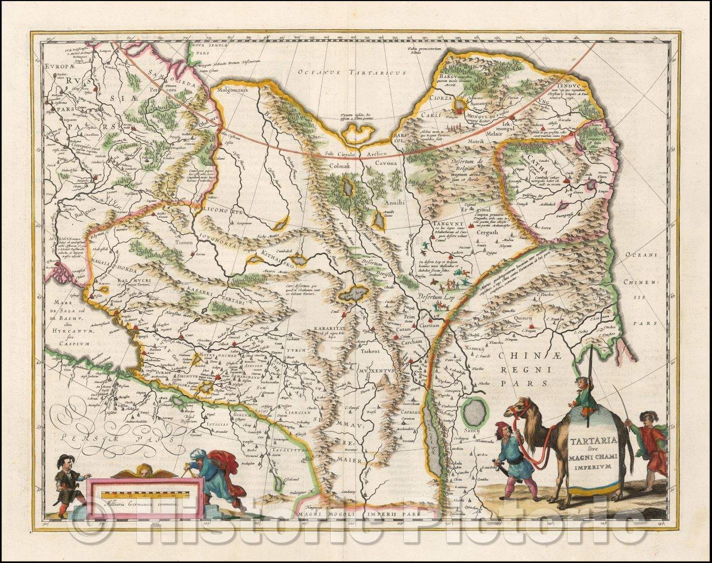 Historic Map - Tartaria sive Magni Chami Imperium, 1640, Willem Janszoon Blaeu v1
