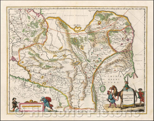 Historic Map - Tartaria sive Magni Chami Imperium, 1640, Willem Janszoon Blaeu v1