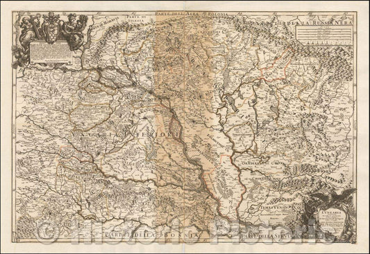 Historic Map - L'Ungaria nuovamente descritta et accresiuta da varie notizie da Giacomo Cantelli da Vignola, 1686, Giacomo Giovanni Rossi v2
