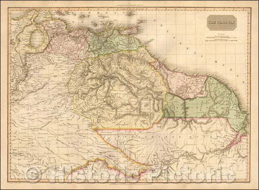 Historic Map - The Caracas, 1815, John Pinkerton v3