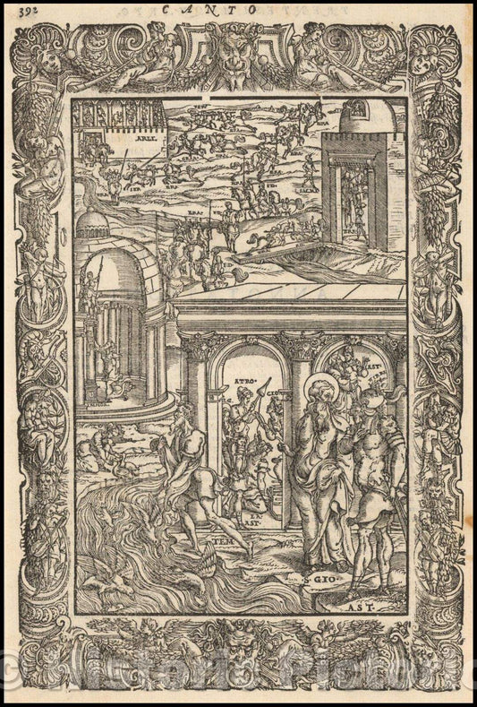 Historic Map - Venice, 1568, Ludovico Ariosto v1