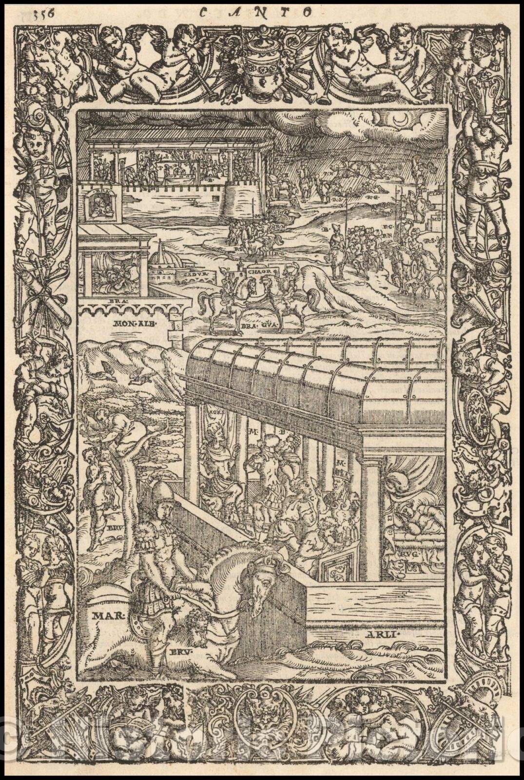 Historic Map - Venice, 1568, Ludovico Ariosto v4