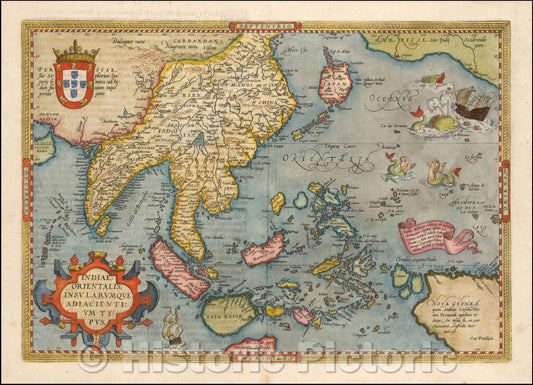 Historic Map - Indiae Orientalis Insularumque Adiacientium Typus, 1584, Abraham Ortelius v2