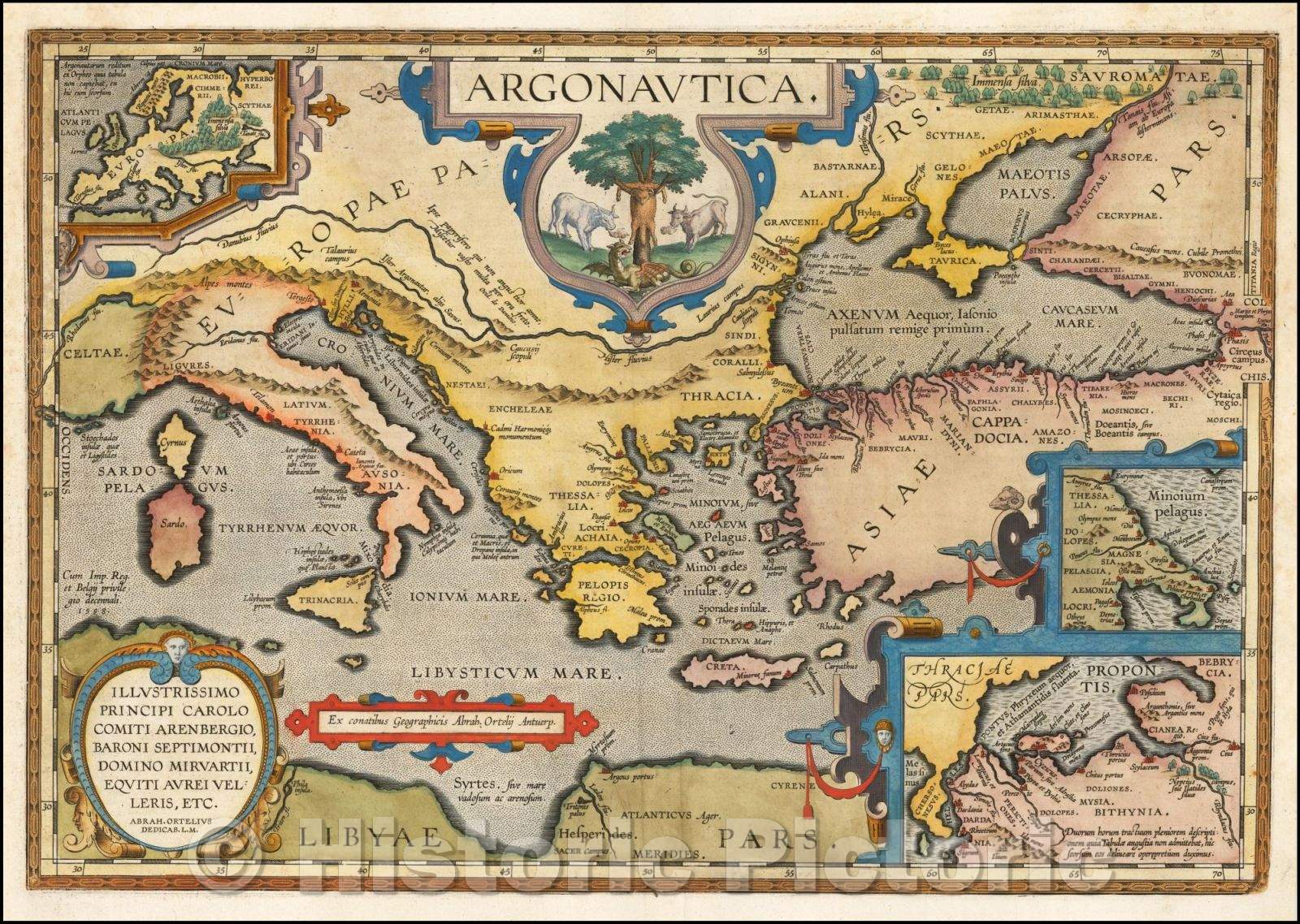 Historic Map - Argonautica. Illustrissimo Principi Carolo Comiti Arenbergio, Baroni Septimontii, Domino Miravartii, Equiti Aurei Velleris, 1624 v1
