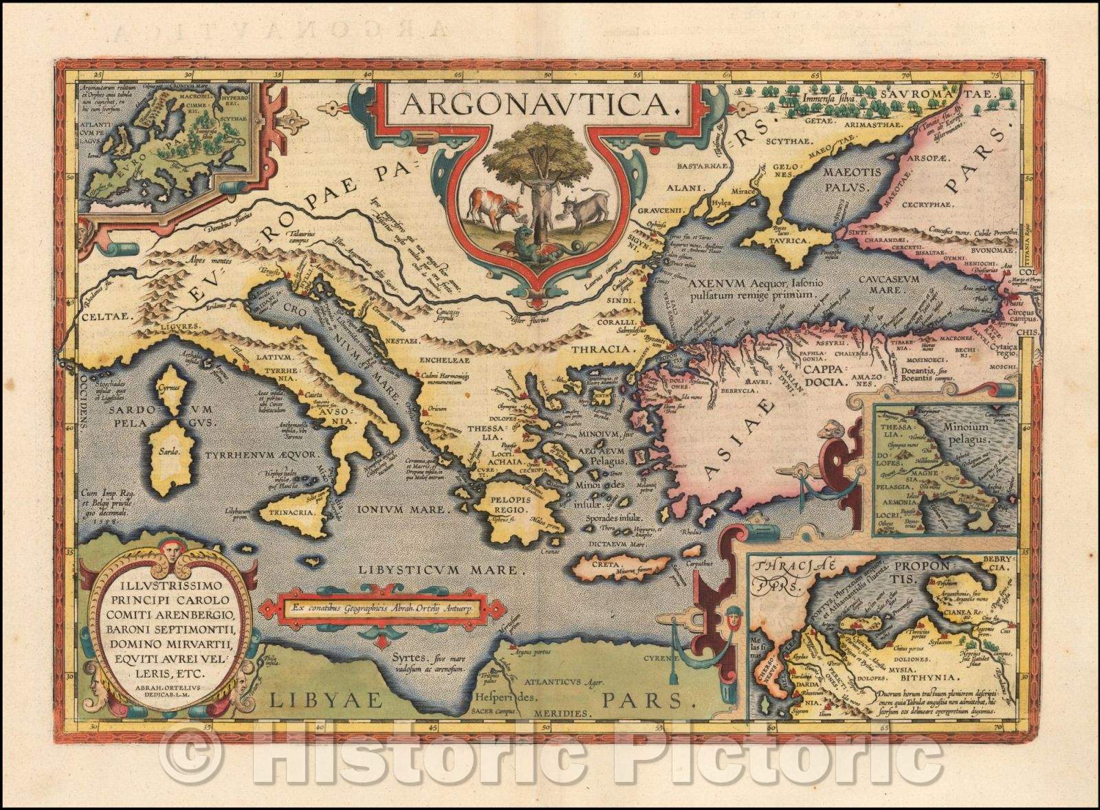 Historic Map - Argonautica. Illustrissimo Principi Carolo Comiti Arenbergio, Baroni Septimontii, Domino Miravartii, Equiti Aurei Velleris, 1624 v2