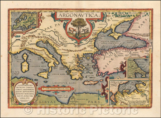 Historic Map - Argonautica. Illustrissimo Principi Carolo Comiti Arenbergio, Baroni Septimontii, Domino Miravartii, Equiti Aurei Velleris, 1624 v2