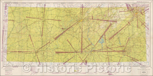 Historic Map - Birmingham, 1945, U.S. Coast & Geodetic Survey - Vintage Wall Art