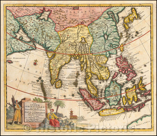 Historic Map - Les Indes Orientales Suivant les Nouvelles Observations, 1700, Pieter van der Aa v1