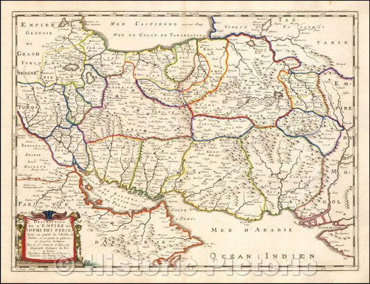 Historic Map - Description De L'Empire du Sophi Des Perses tiree en partie de l'Arabe de Nubie, et en partie de plusieurs et diverses Relations, 1659 v3