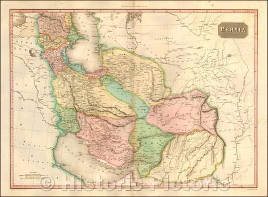 Historic Map - Persia, 1815, John Pinkerton v2