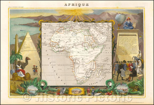 Historic Map - Afrique, 1845, Victor Levasseur v1