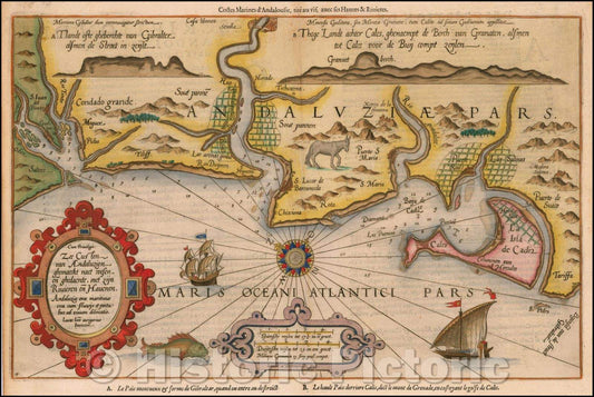 Historic Map - Zelandicarum Insularum Exactissima Et Nova Descriptio, Auctore D. Iacobbo a Deventria/Oretlius, Zeelandia, 1583, Lucas Janszoon Waghenaer - Vintage Wall Art