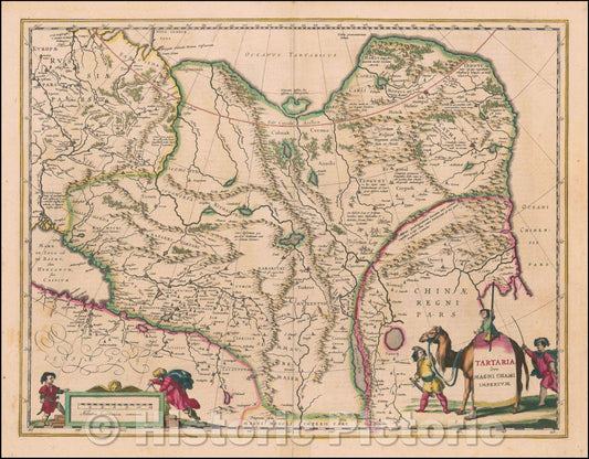 Historic Map - Tartaria sive Magni Chami Imperium, 1640, Willem Janszoon Blaeu v2