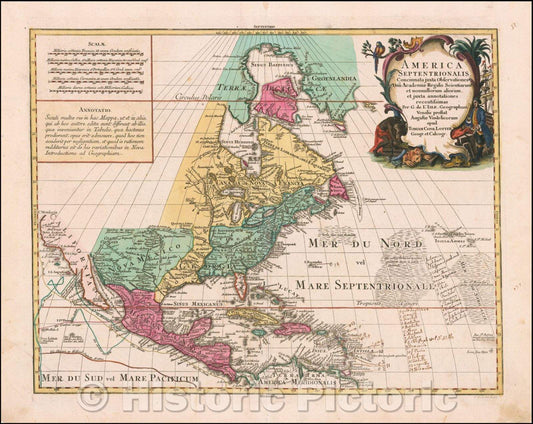 Historic Map - America Septentrionalis Concinnata juxta Observationes, 1760, Tobias Conrad Lotter v2