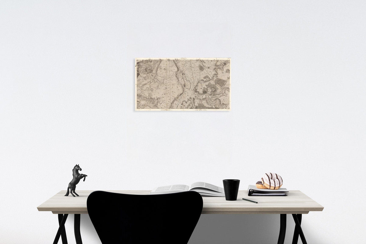 Historic Map : Sheet 9. Sceaux. Carte topographique des environs de Versailles, dite des Chasses imp?riales., 1807, Vintage Wall Decor