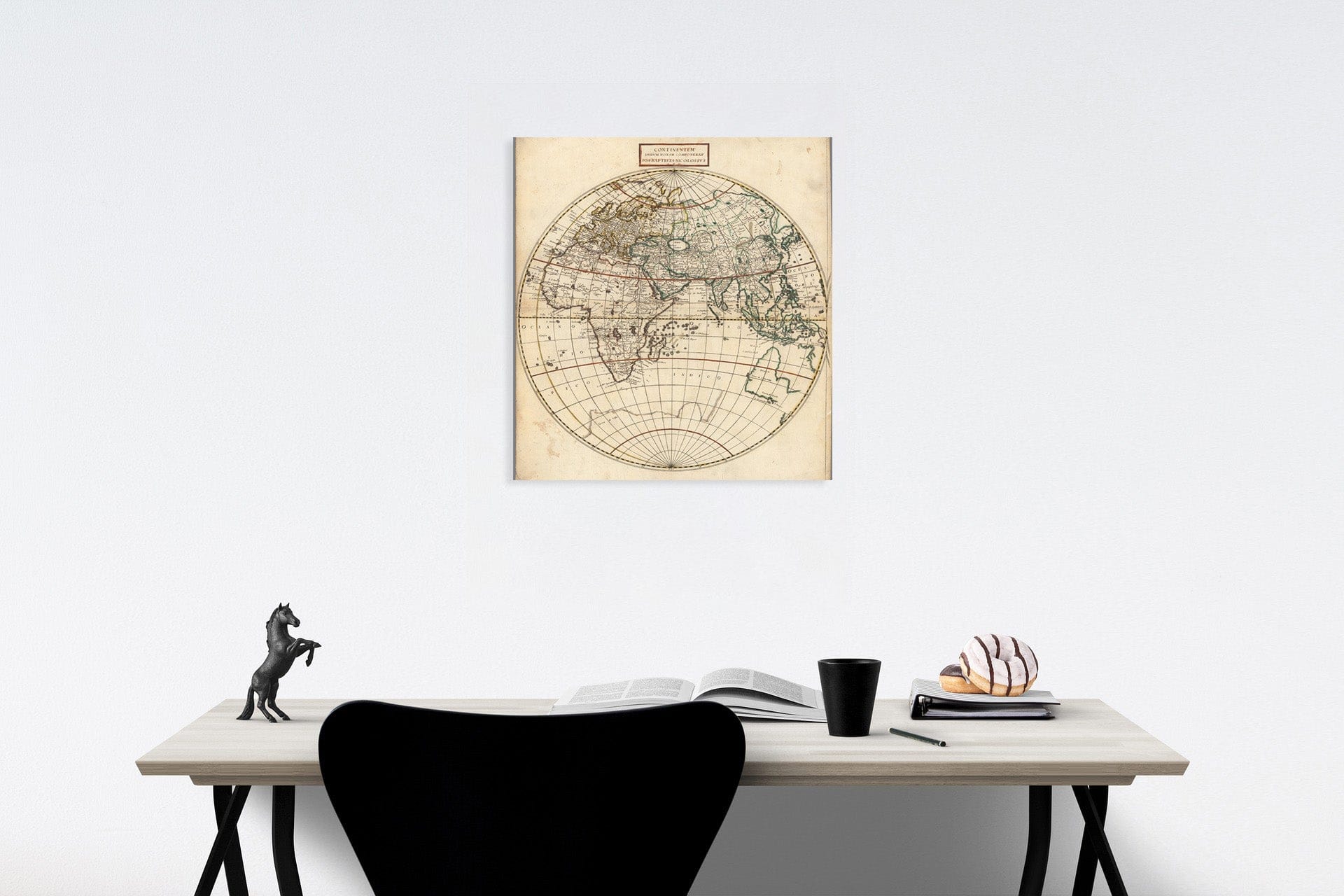 Historic Map : Continentem Dudum Notam Componebat., 1660, Vintage Wall Decor
