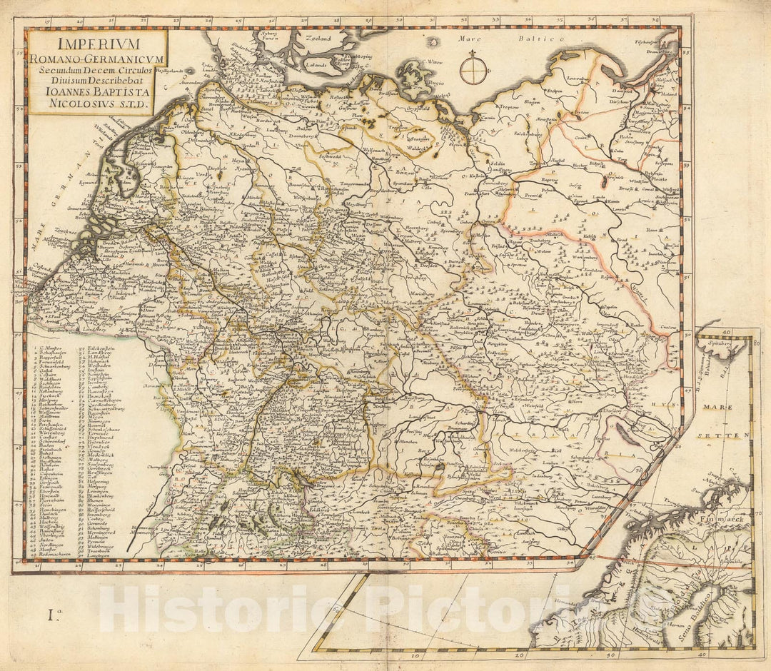 Historic Map : Europam Et Asiae Partem Sie describere Conabar, 1660, v1, Vintage Wall Decor