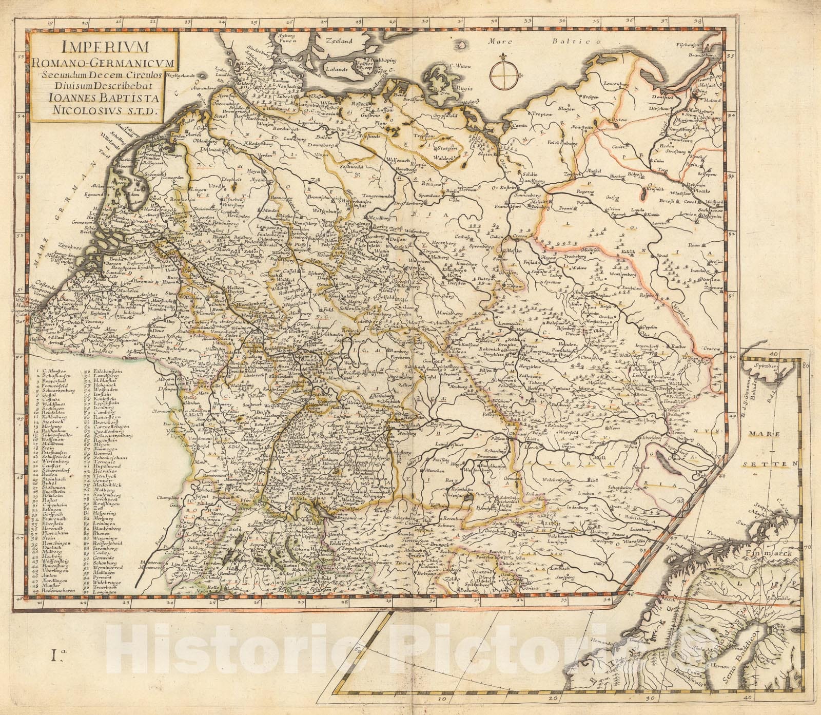 Historic Map : Europam Et Asiae Partem Sie describere Conabar, 1660, v1, Vintage Wall Decor