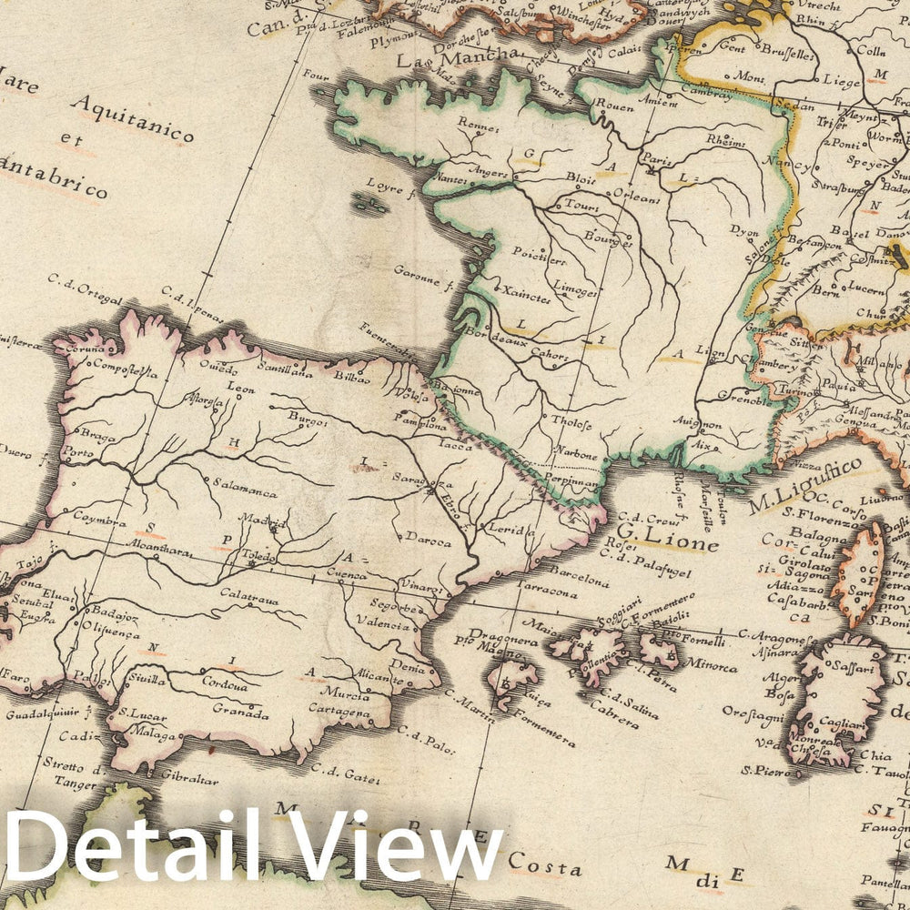 Historic Map : Europam Et Asiae Partem Sie describere Conabar, 1660, v3, Vintage Wall Decor