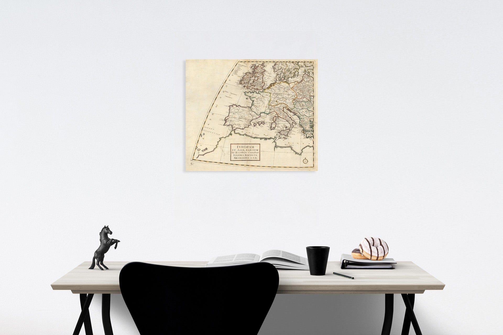 Historic Map : Europam Et Asiae Partem Sie describere Conabar, 1660, v3, Vintage Wall Decor