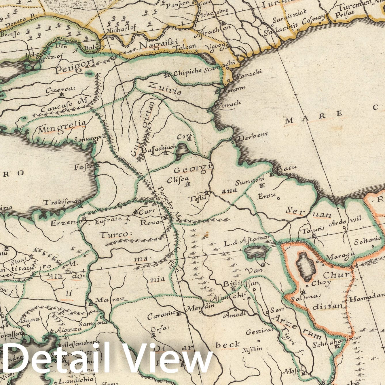 Historic Map : Europam Et Asiae Partem Sie describere Conabar, 1660, v4, Vintage Wall Decor