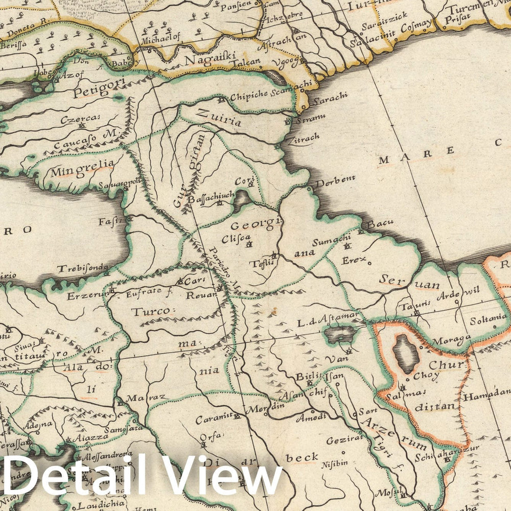 Historic Map : Europam Et Asiae Partem Sie describere Conabar, 1660, v4, Vintage Wall Decor
