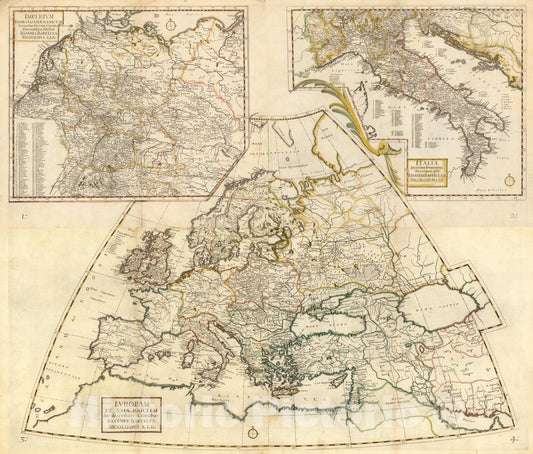 Historic Map : Europam Et Asiae Partem Sie describere Conabar, 1660, v5, Vintage Wall Decor