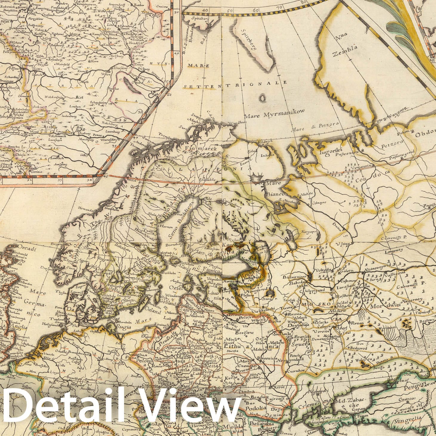 Historic Map : Europam Et Asiae Partem Sie describere Conabar, 1660, v5, Vintage Wall Decor